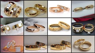 Best Gold Couple Rings Collection 2023 || Latest \u0026 New Design Gold Couple Rings