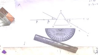 Experiment to find Angle of Minimum Deviation and Refractive Index of Prism | Class 12 Physics