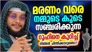 മരണം വരെ നമ്മുടെ കൂടെ സഞ്ചരിക്കുന്ന റൂഹ് | ISLAMIC SPEECH MALAYALAM 2023 | NOUSHAD BAQAVI