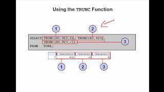 Oracle SQL Video Tutorial 17 - TRUNC function