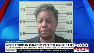 Woman charged with elder abuse