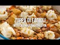 Zuppa Di Fagioli with Calamari and Chilli Oil