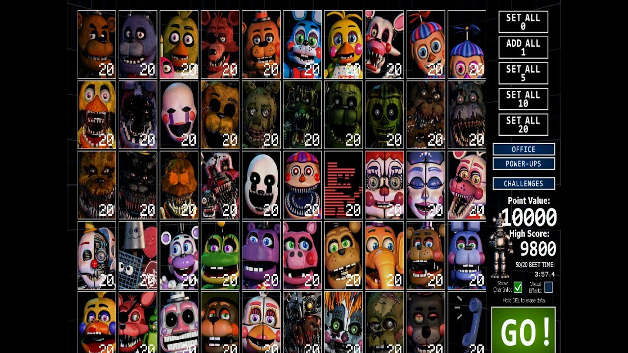 Fnaf Ucn 50 20 I Beat 50 20 Modeeee Youtube