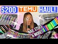 🛍 $200 TEMU HAUL | Nail Art Products & More! | Christmas Gifts & OMG Pigments!