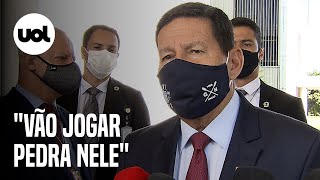 'Todo mundo vai jogar pedra', diz Mourão sobre ausência de Bolsonaro na COP26