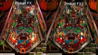 Pinball FX Vs Pinball FX3 Graphics Comparison - Attack From Mars