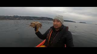 My first catch and cook! Winter crabbing in Departure Bay, Nanaimo BC.