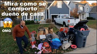 😲 Dueño de CASA a si se COMPORTO  / LO QUE TIRAN EN USA LOS MILLONARIOS / VENTA DE GARAGE EN USA