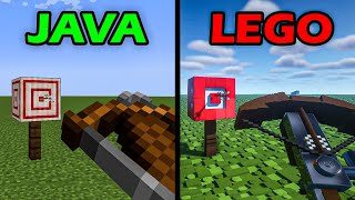 minecraft weapons java vs lego