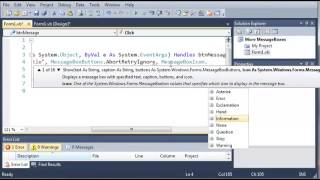 Visual Basic Tutorial 40 MessageBox Input
