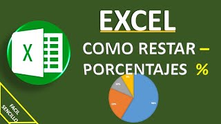 Como RESTAR porcentajes en EXCEL facilmente