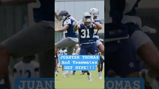 Juanyeh Thomas and teammates get hyped during minicamp 2024 🔥