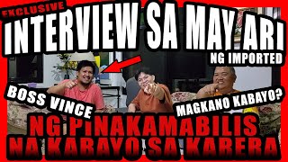 INTERVIEW SA MAY ARI NG PINAKAMABILIS NA KABAYO SA PHILIPPINES!