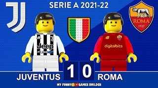 Juventus Roma 1-0 • Serie A 2021/22 Gol e Sintesi Juve Roma • All Goals & Highlights Lego Football