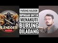 PATUNG MAJOOR DIPINJAM UNTUK MENAKUTI BURUNG DILADANG