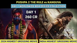 Pushpa 2 The Rule Vs Kanguva Day 1 Worldwide Box Office Collection ...
