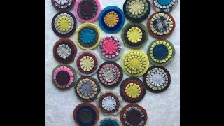 Penny (Rug) Circles from Felted Wool ~ How To Make the Circles