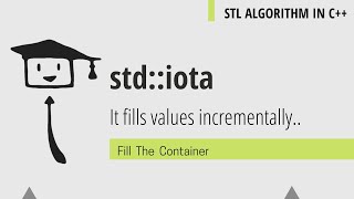 std::iota | STL ALGORITHM C++