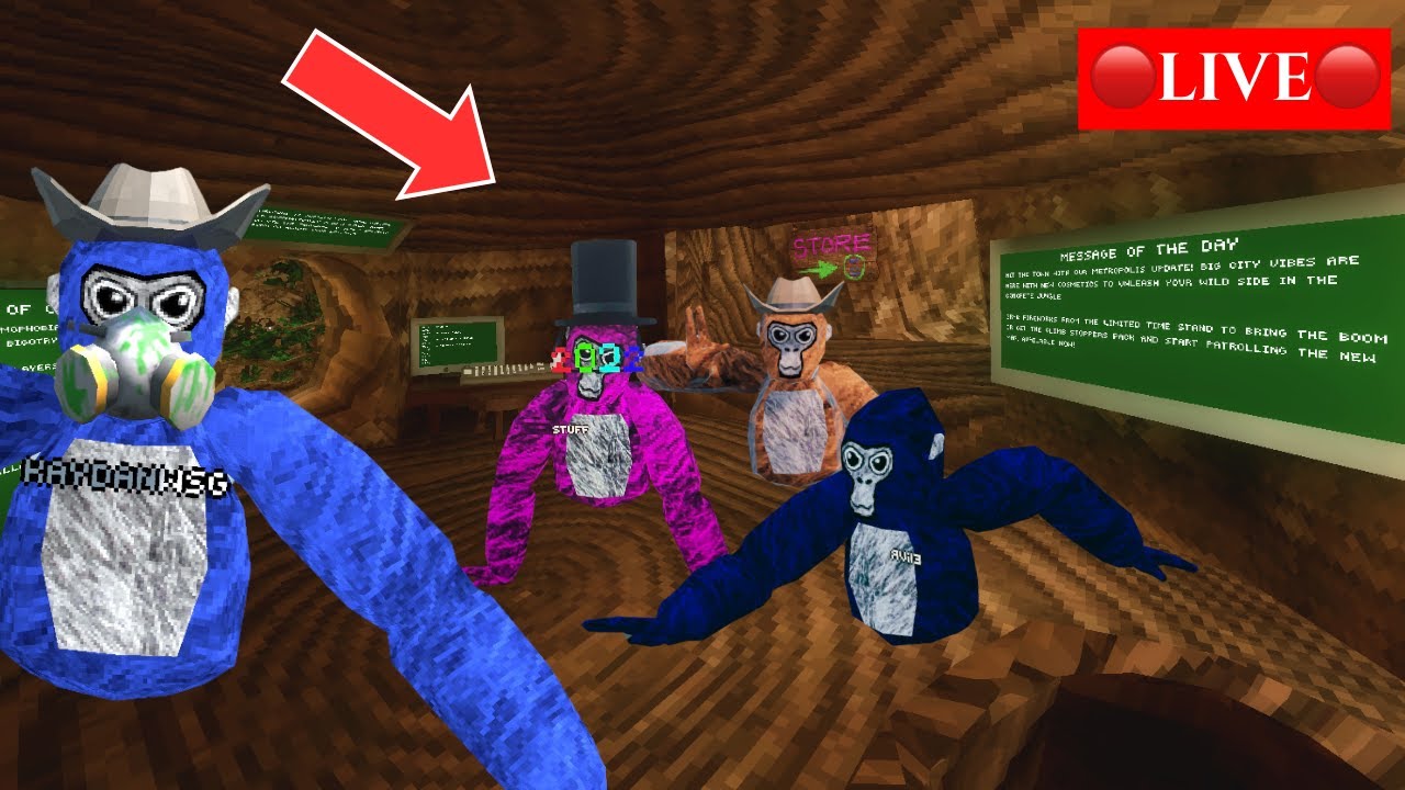 Live Gorilla Tag Youtube