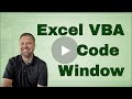 Excel VBA Visual Basic Editor Code Window
