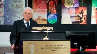 Mattarella all'inaugurazione Museo ISS