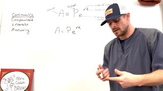 Continuously Compounding Interest PERT Formula