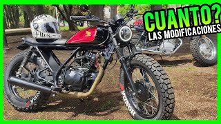 Moto Modificada de Trabajo a Scrambler Cuánto Cuestan las Modificaciones?