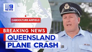 Two people dead after light plane crash mid-air in Queensland | 9 News Australia