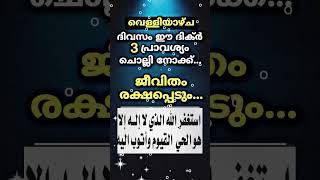 ജീവിതം രക്ഷപ്പെടും വെള്ളിയാഴ്ച ഈ ദിക്ർ 3 വട്ടം ചൊല്ലിയാൽ | #shorts #shortsvideo #dua #friday #ദിക്ര്