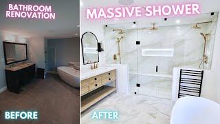 LUXURY Bathroom Build - Giant SHOWER Remodel