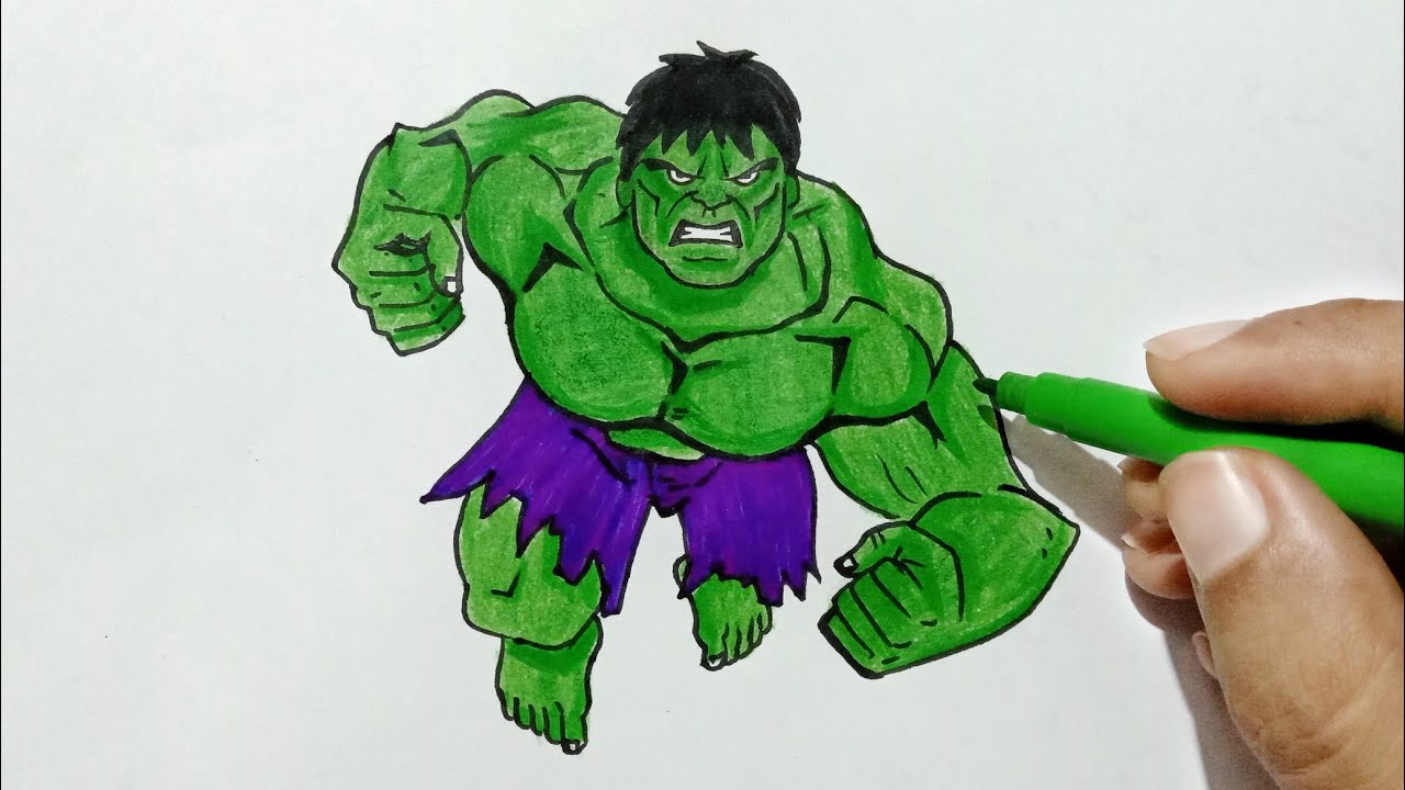 Easy To Draw Cartoon Hulk