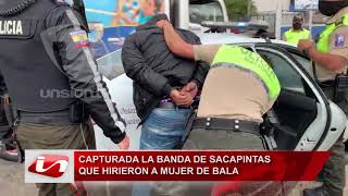 Capturan a banda de sacapintas que hirieron a mujer de bala