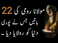 Maulana Jalaluddin Rumi Quotes in Urdu | These Quotes Will Make You Cry 😢