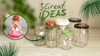 3 Great and Cute Ideas with Glass Jars🍯don't throw away your jars without looking at these ideas