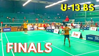 FINALS - UNDER 13 BADMINTON BOY'S SINGLES | TN STATE SUB JUNIOR BADMINTON RANKING TOURNAMENT 2023