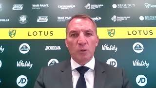 Norwich 1-2 Leicester - Brendan Rodgers post-match press conference