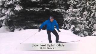 Skate Skiing Uphill: 2 Quick Drills - Quick Hops & Long Glides