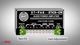 RDL ST-PA6 6 W Mono Audio Amplifier - 8 Ω