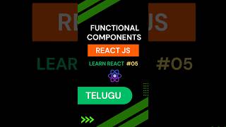 Functional Components in React JS - Telugu | Learn React #5 | React JS Tutorial in Telugu | React JS