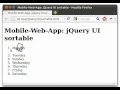 jQuery UI: sortable list