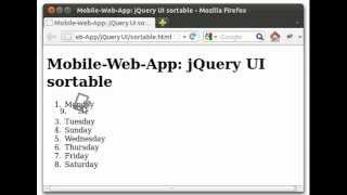 jQuery UI: sortable list