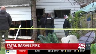 Man Found Dead Inside Scorched Peoria Garage Identity Unknown