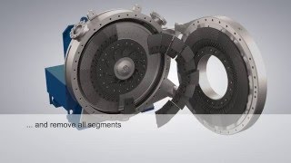 ANDRITZ PULP & PAPER MDF refiner plate installation