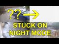 Floureon CCTV camera fault - stuck on night mode / white screen