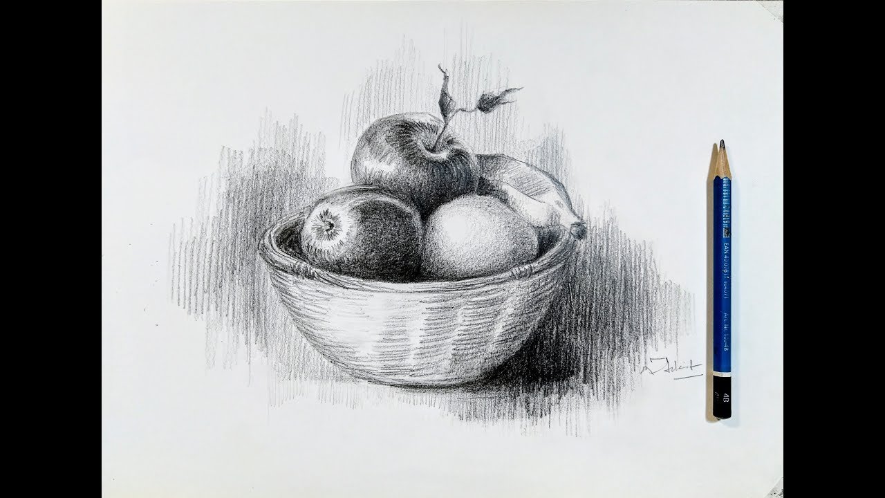 How To Draw Still Life Drawing - YouTube