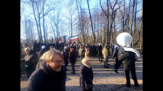 Žuvusiųjų pagerbimo ceremonija prie paminklo 1923 m. sukilimo dalyviams. 2022 m. Klaipėda