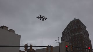 Buffalo Police use tethered drone to rescue person in the snow