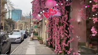 Walking tour Baku. Прогулка по Баку 25февраля 2024 г.