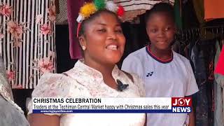 Christmas Celebration: Traders at the Techiman Central Market happy with Christmas sales this year.