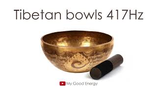 Tibetan Singing Bowls 417Hz. HEALING SOUND. Pure Tone.
